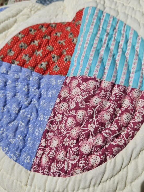 Edna Rosas Other - HANDMADE QUILT, Vintage Handmade Quilt, Queen Size Quilt, Edna Rosas Quilt